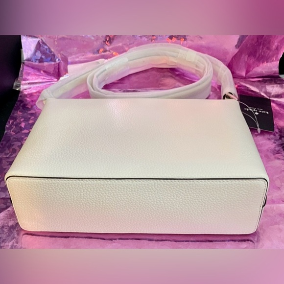 Kate Spade New York Leila Crossbody Bag Meringue Pebbled Leather KG464 - Picture 3 of 16